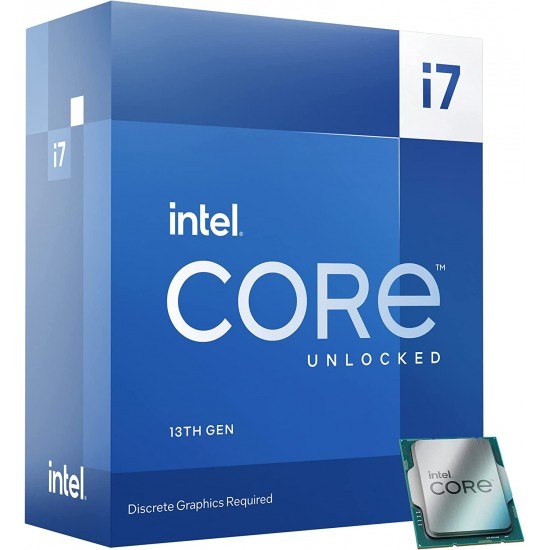 Intel Core i7-13700KF Desktop Processor 16 cores (8 P-cores + 8 E-cores) 30M Cache, up to 5.4 GHz Intel Core i7-13700KF Desktop Processor 16 cores (8 P-cores + 8 E-cores) 30M Cache, up to 5.4 GHz